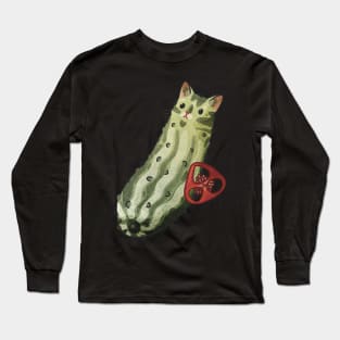 Spicy Cat Pickle Long Sleeve T-Shirt